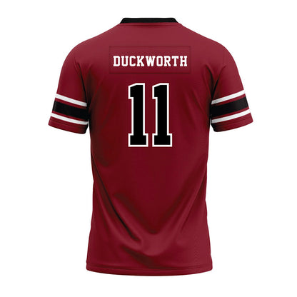 South Carolina - NCAA Football : Landon Duckworth - Garnet Premium Football Jersey-1