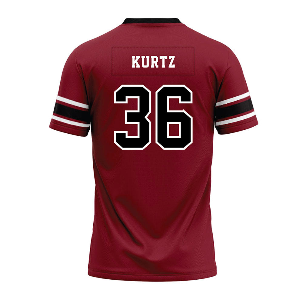 South Carolina - NCAA Football : Landon Kurtz - Garnet Premium Football Jersey-1