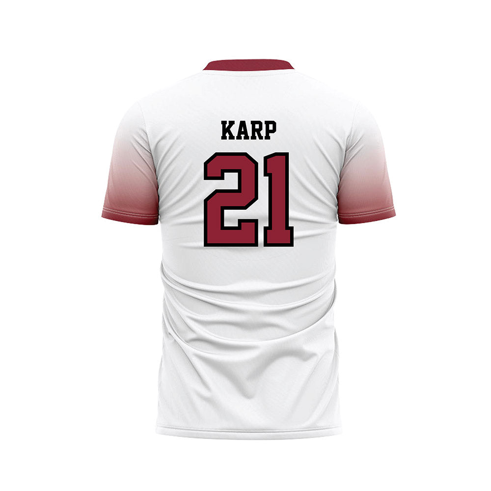 South Carolina - NCAA Men's Soccer : Kieran Karp - White Soccer Jersey-1