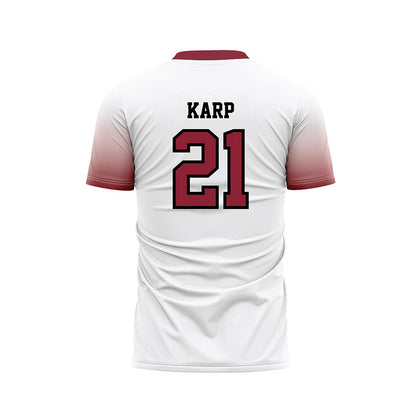 South Carolina - NCAA Men's Soccer : Kieran Karp - White Soccer Jersey-1