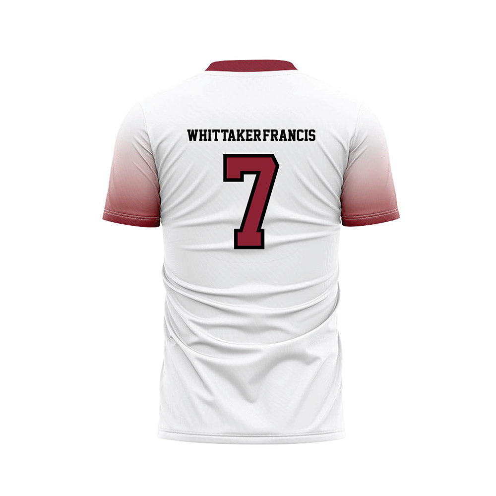 South Carolina - NCAA Men's Soccer : Isaiah Whittaker-Francis - White Soccer Jersey-1