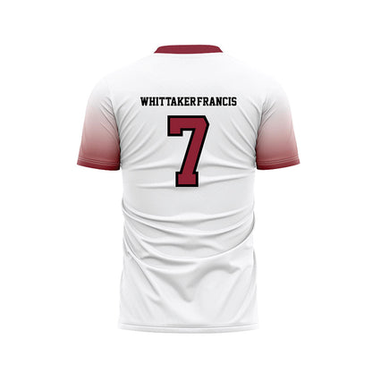 South Carolina - NCAA Men's Soccer : Isaiah Whittaker-Francis - White Soccer Jersey-1