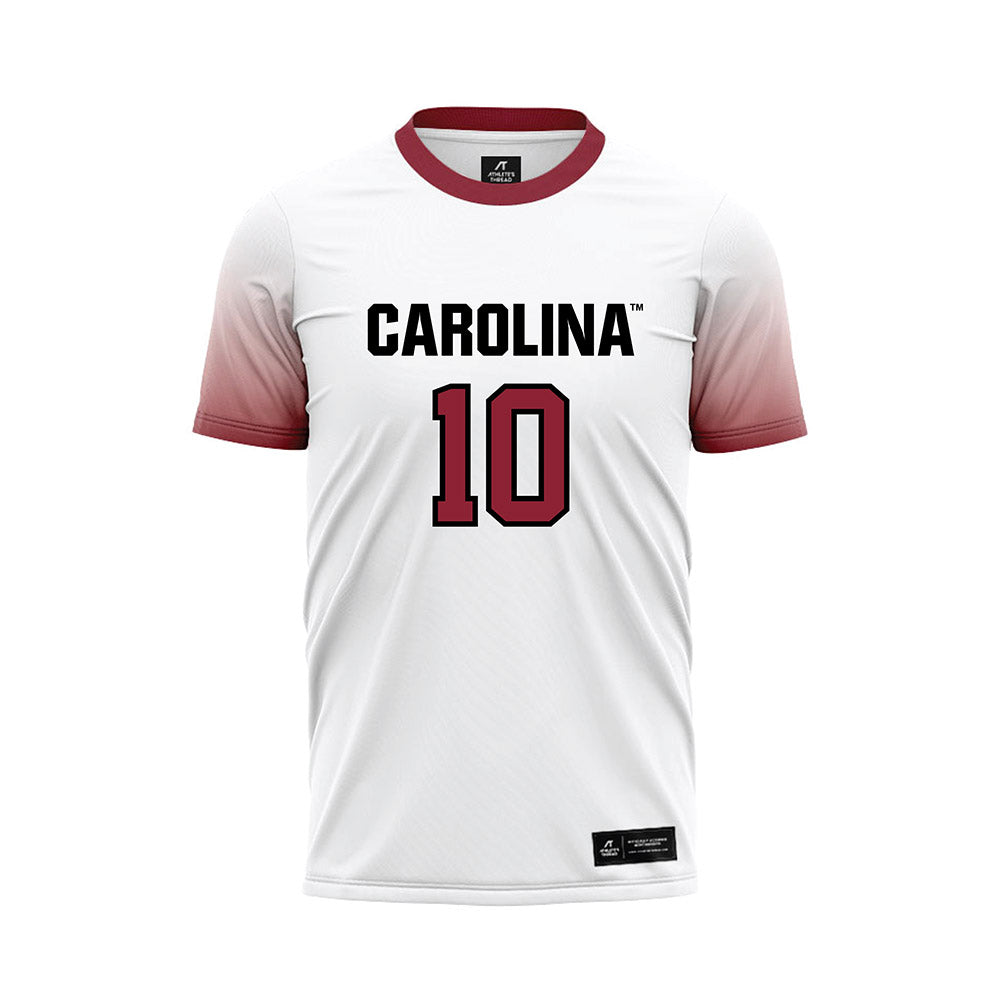 South Carolina - NCAA Men's Soccer : Alejandro Velazquez-Lopez - White Soccer Jersey-0
