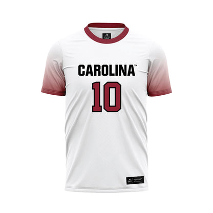 South Carolina - NCAA Men's Soccer : Alejandro Velazquez-Lopez - White Soccer Jersey-0