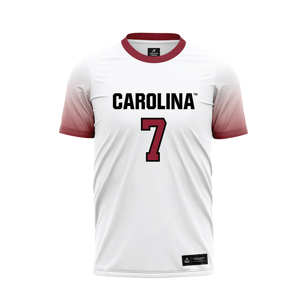 South Carolina - NCAA Men's Soccer : Isaiah Whittaker-Francis - White Soccer Jersey-0