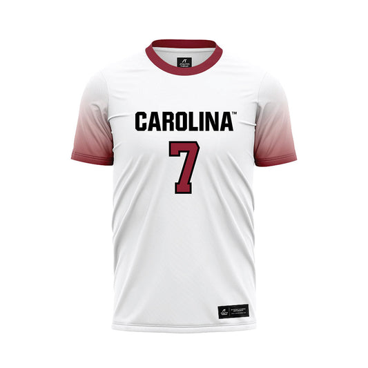 South Carolina - NCAA Men's Soccer : Isaiah Whittaker-Francis - White Soccer Jersey-0