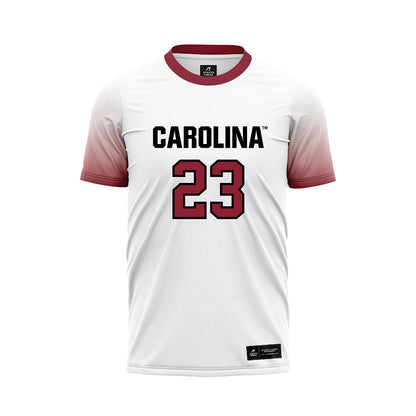South Carolina - NCAA Men's Soccer : Shawn Lanza - White Soccer Jersey-0