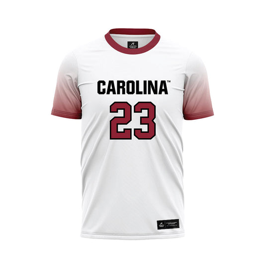 South Carolina - NCAA Men's Soccer : Shawn Lanza - White Soccer Jersey-0