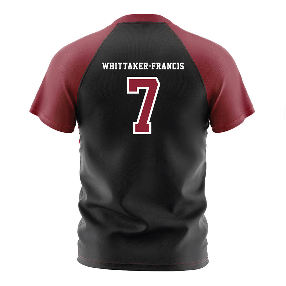 South Carolina - NCAA Men's Soccer : Isaiah Whittaker-Francis - Black Soccer Jersey-1