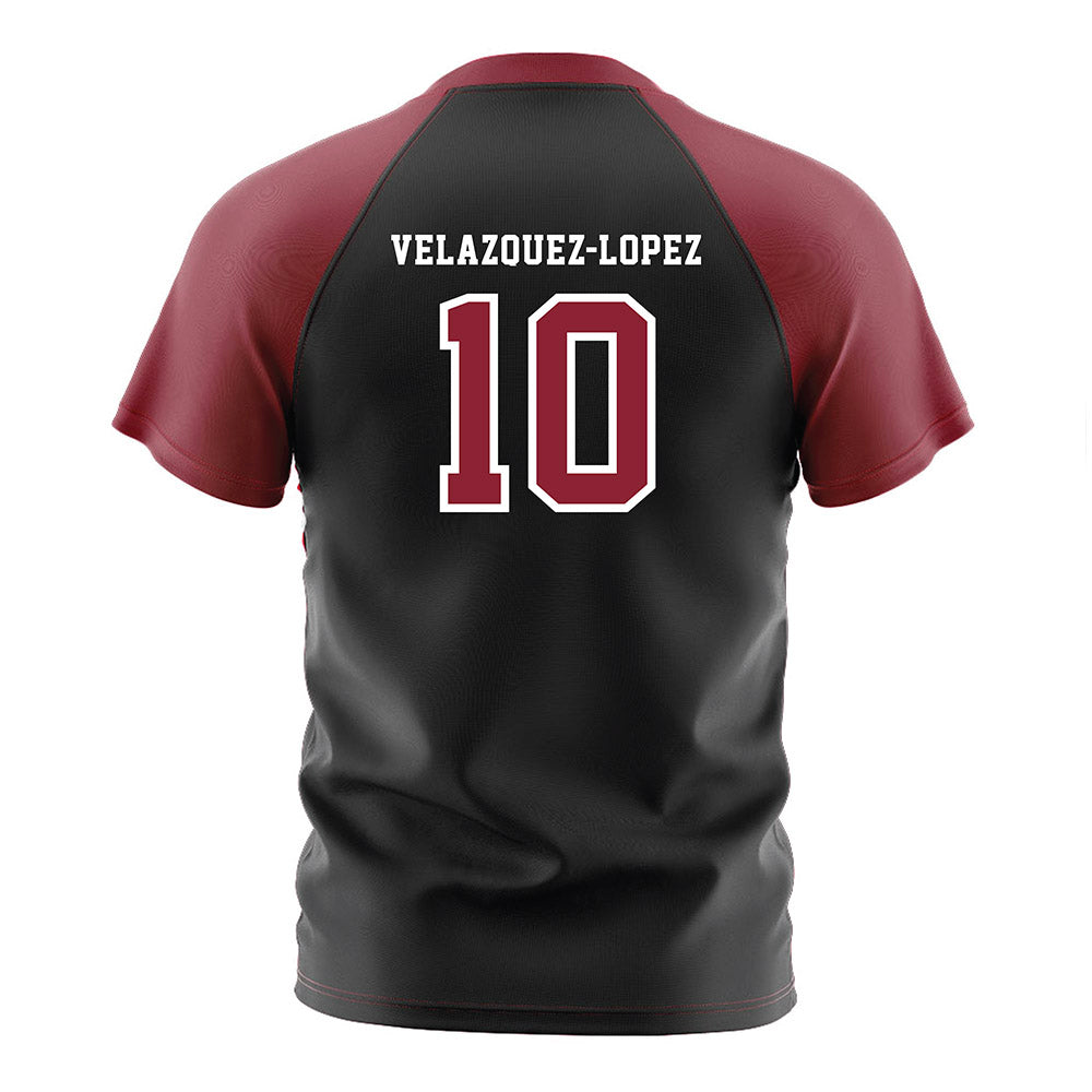 South Carolina - NCAA Men's Soccer : Alejandro Velazquez-Lopez - Black Soccer Jersey-1