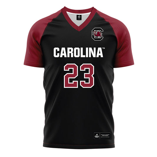 South Carolina - NCAA Men's Soccer : Shawn Lanza - Black Soccer Jersey-0