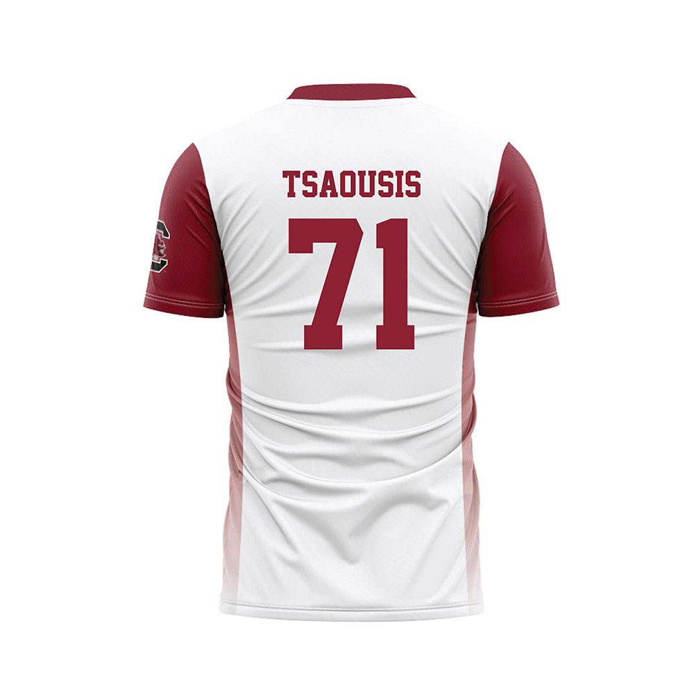 South Carolina - NCAA Women's Soccer : Christina Tsaousis - White Soccer Jersey-1