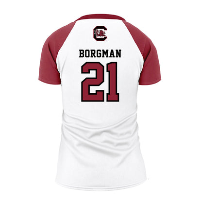 South Carolina - NCAA Women's Volleyball : Olivia Borgman - White Volleyball Jersey-1