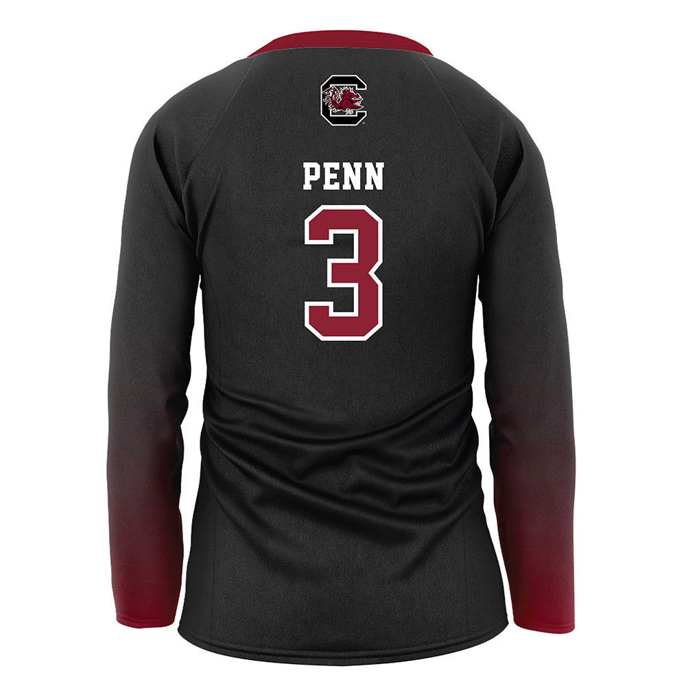 South Carolina - NCAA Women's Volleyball : Maggie Penn - Black Volleyball Jersey-1