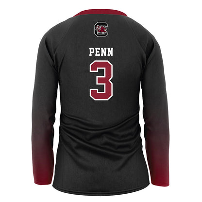 South Carolina - NCAA Women's Volleyball : Maggie Penn - Black Volleyball Jersey-1
