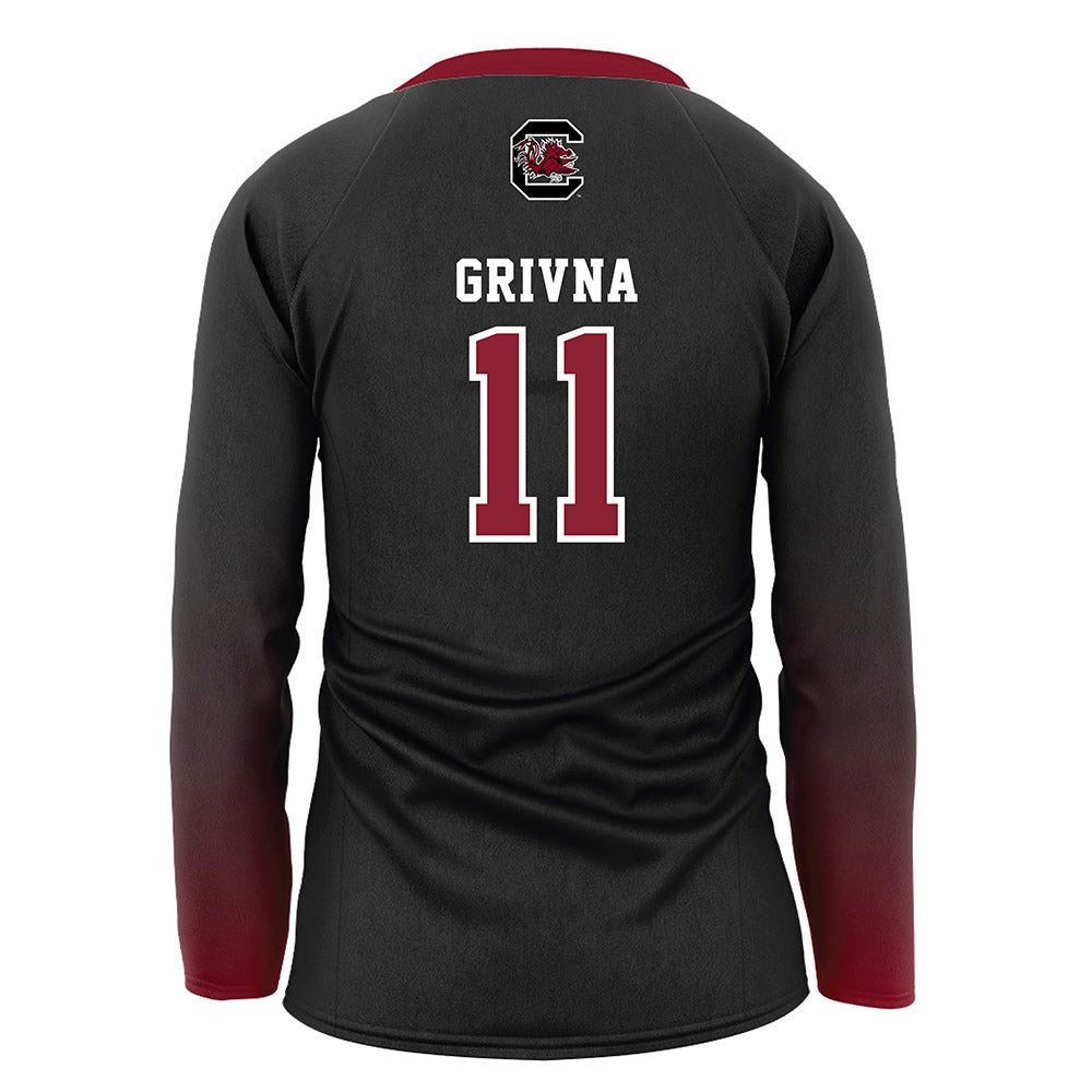South Carolina - NCAA Women's Volleyball : Ella Grivna - Black Volleyball Jersey-1