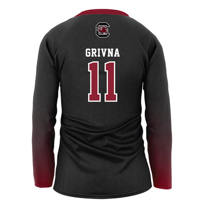 South Carolina - NCAA Women's Volleyball : Ella Grivna - Black Volleyball Jersey-1