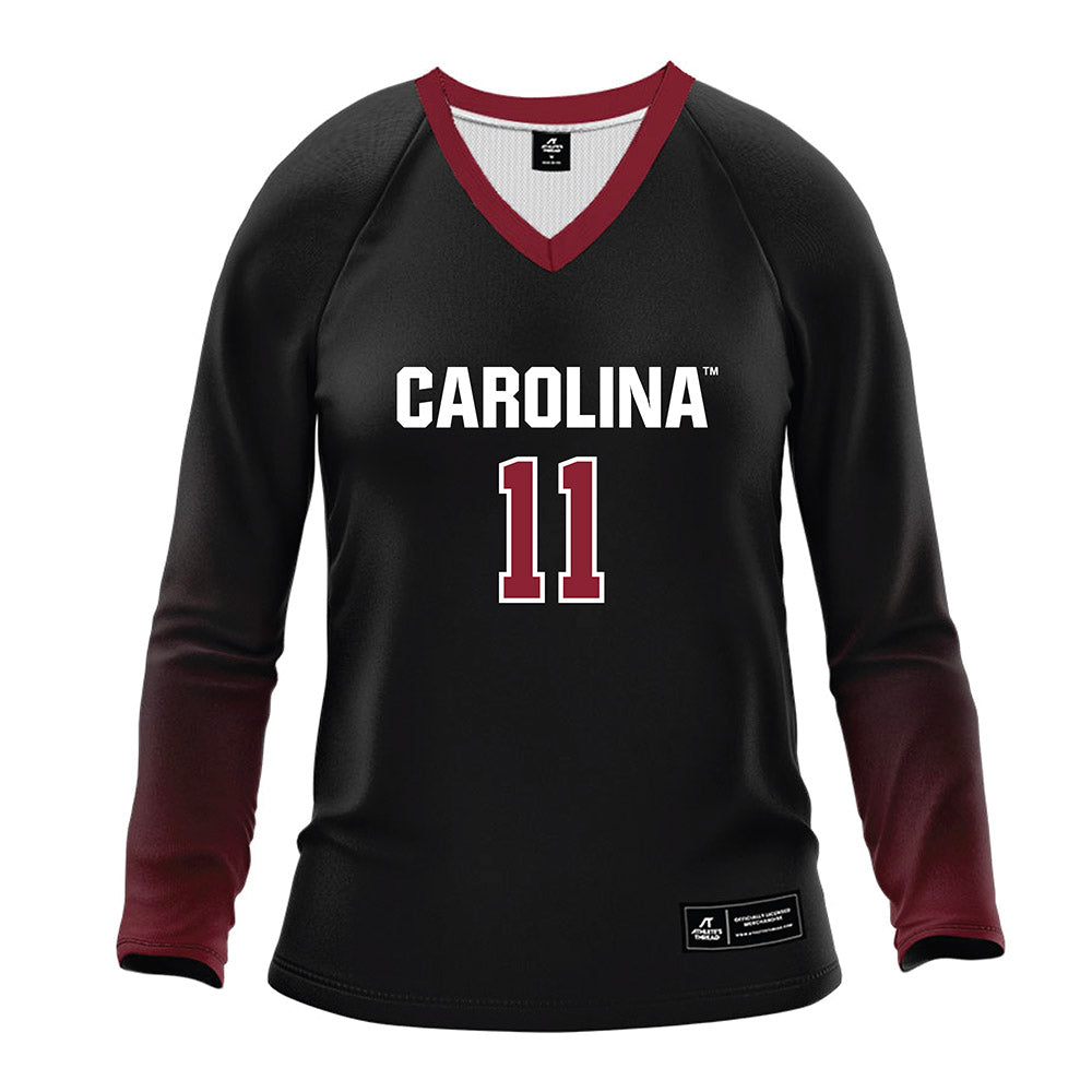South Carolina - NCAA Women's Volleyball : Ella Grivna - Black Volleyball Jersey-0