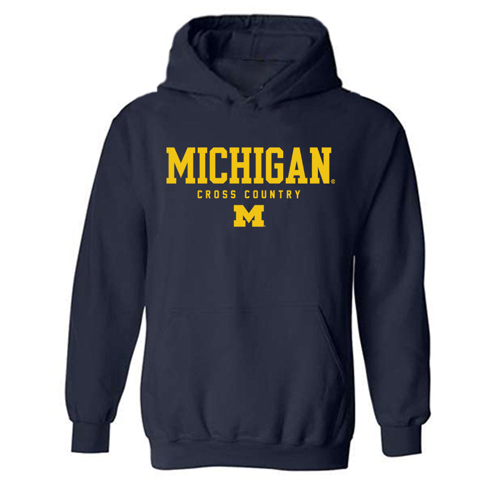 Michigan - NCAA Men's Cross Country : - Roster Tee Hooded Sweatshirt-0