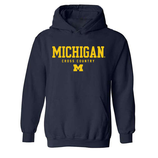 Michigan - NCAA Men's Cross Country : - Roster Tee Hooded Sweatshirt-0