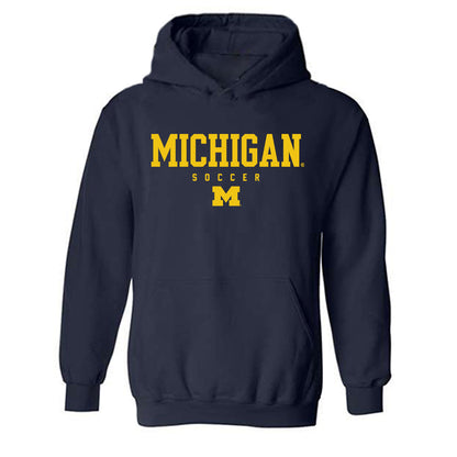 Michigan - NCAA Men's Soccer : - Roster Hooded Sweatshirt-0