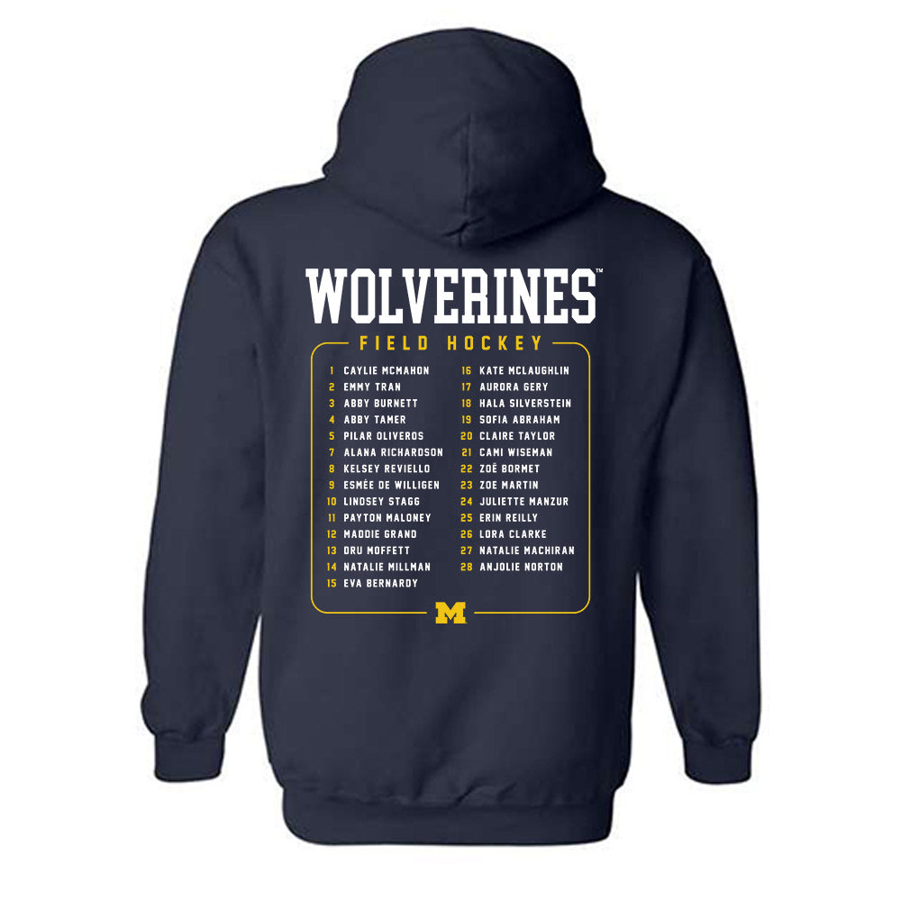 Michigan - NCAA Women's Field Hockey : - Roster Hooded Sweatshirt-1