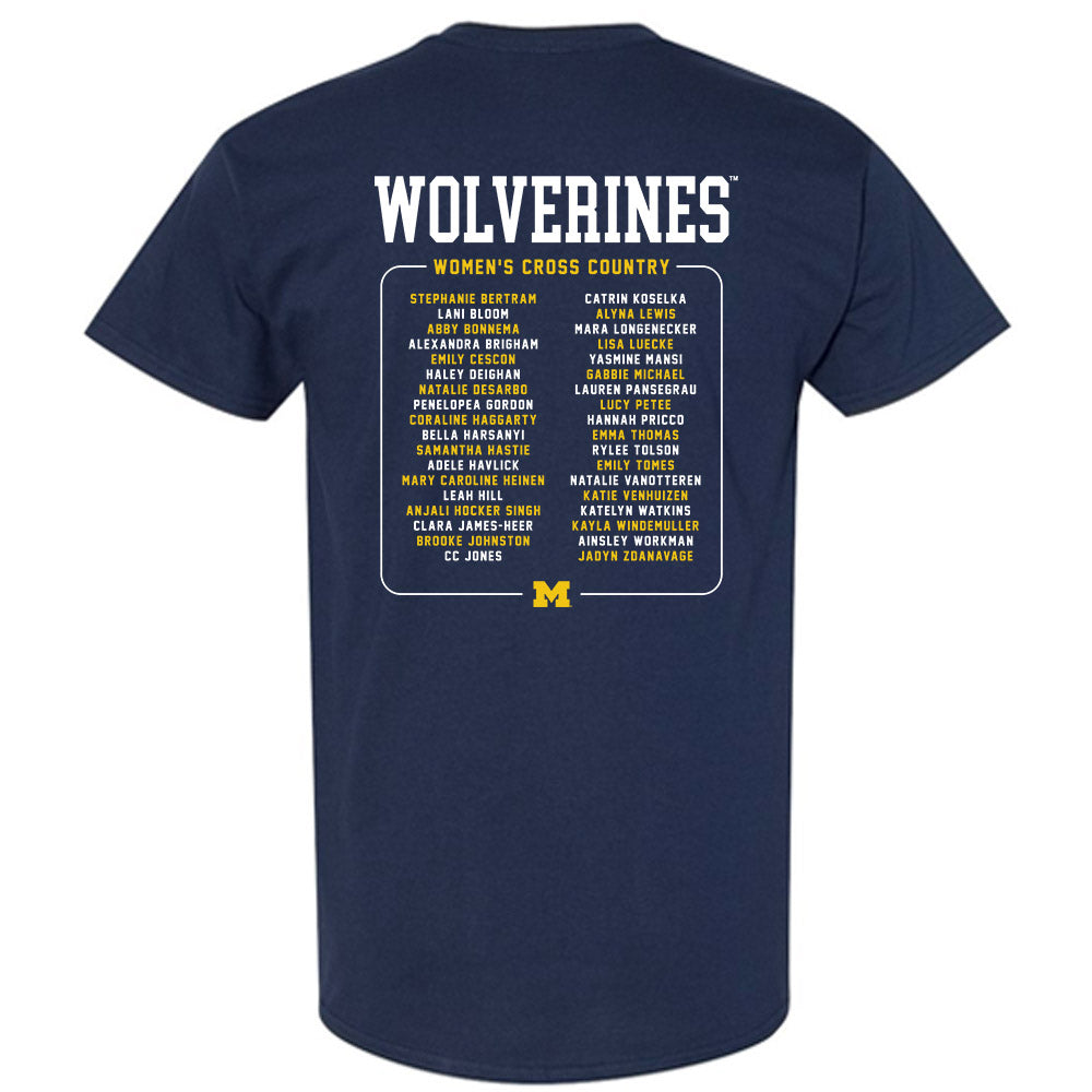 Michigan - NCAA Women's Cross Country : - Roster T-Shirt-1