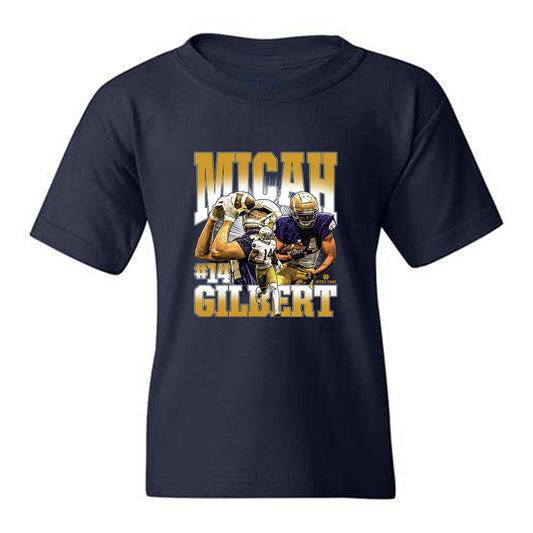 Notre Dame - NCAA Football : Micah Gilbert - Collage Youth T-Shirt-0