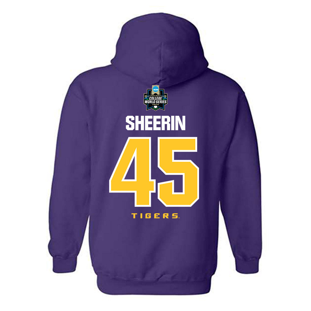LSU - NCAA Baseball : Deven Sheerin - NCAA® World Series Classic Shersey Hooded Sweatshirt-1