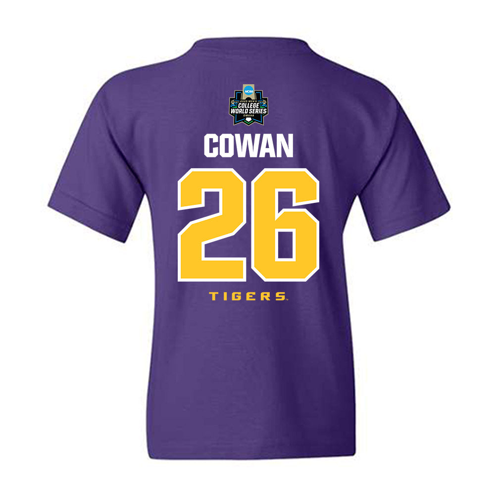 LSU - NCAA Baseball : Zac Cowan - NCAA® World Series Classic Shersey Youth T-Shirt-1
