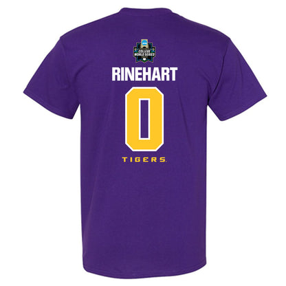 LSU - NCAA Baseball : Jace Rinehart - NCAA® World Series Classic Shersey T-Shirt-1