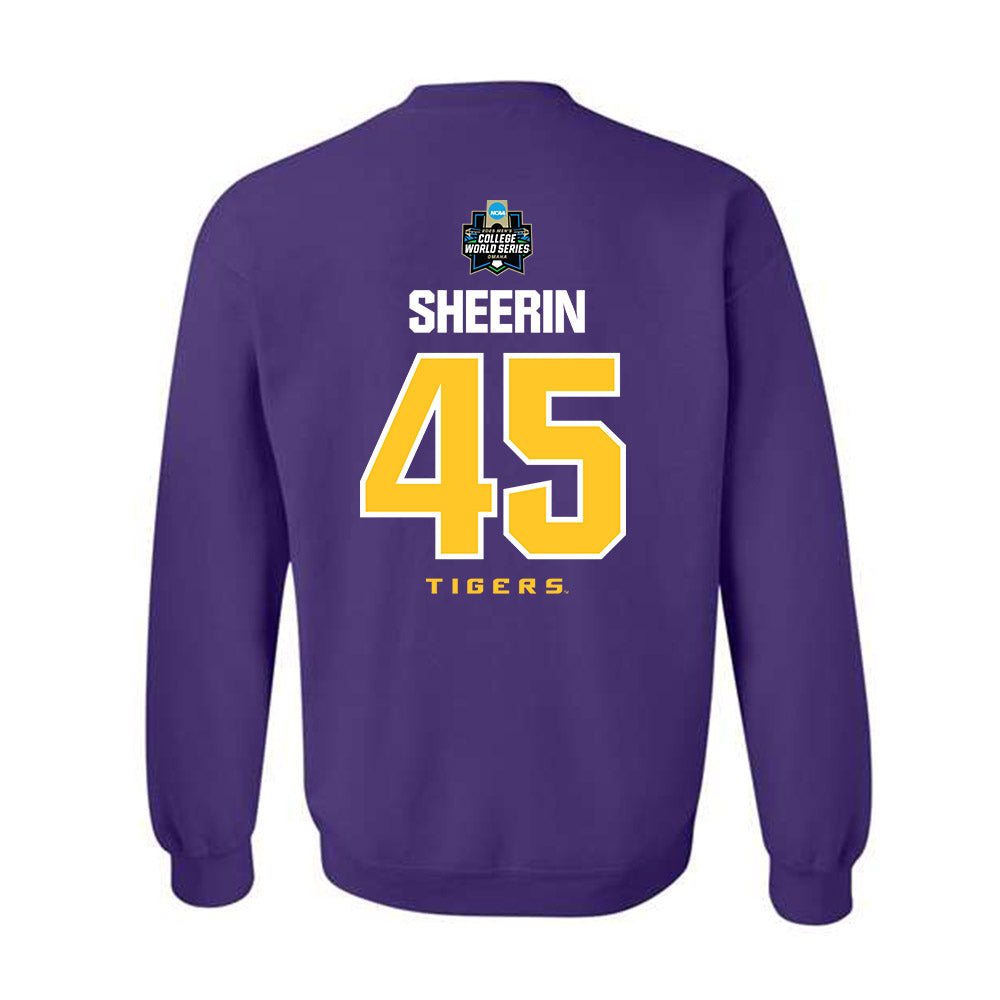 LSU - NCAA Baseball : Deven Sheerin - NCAA® World Series Classic Shersey Crewneck Sweatshirt-1