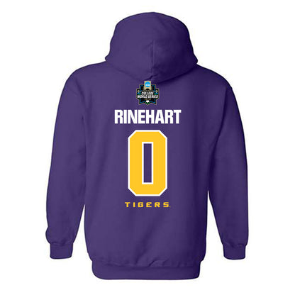 LSU - NCAA Baseball : Jace Rinehart - NCAA® World Series Classic Shersey Hooded Sweatshirt-1