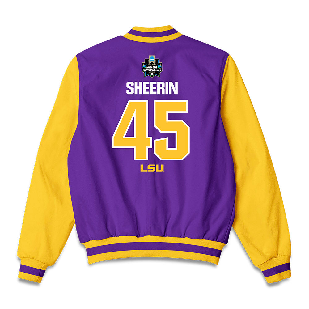 LSU - NCAA Baseball : Deven Sheerin - Bomber Jacket-1