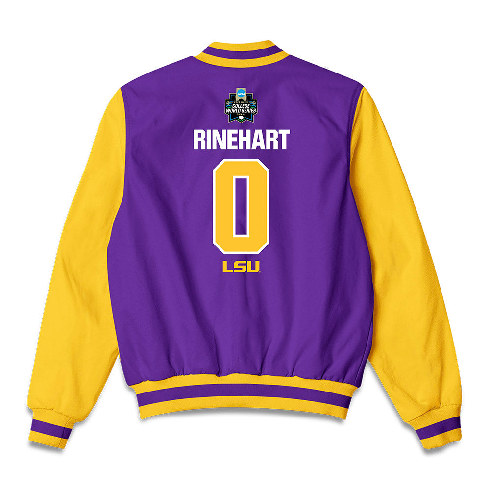LSU - NCAA Baseball : Jace Rinehart - Bomber Jacket-1