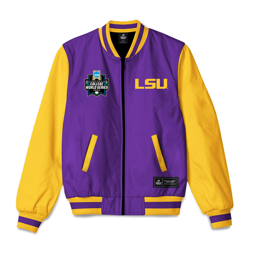 LSU - NCAA Baseball : Jace Rinehart - Bomber Jacket-0