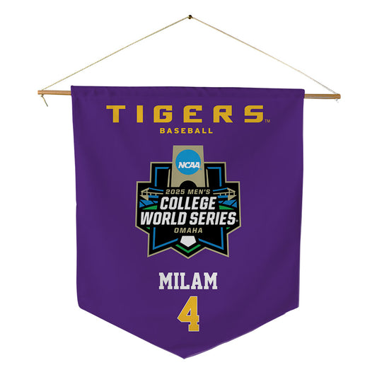 LSU - NCAA Baseball : Steven Milam - NCAA® World Series Pennant - 18" x 21"-0