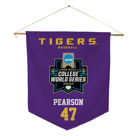 LSU - NCAA Baseball : John Pearson - NCAA® World Series Pennant - 18" x 21"-0