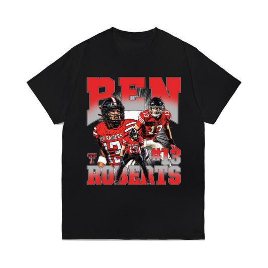 Texas Tech - NCAA Football : Ben Roberts - Caricature Comfort Colors T-Shirt-0