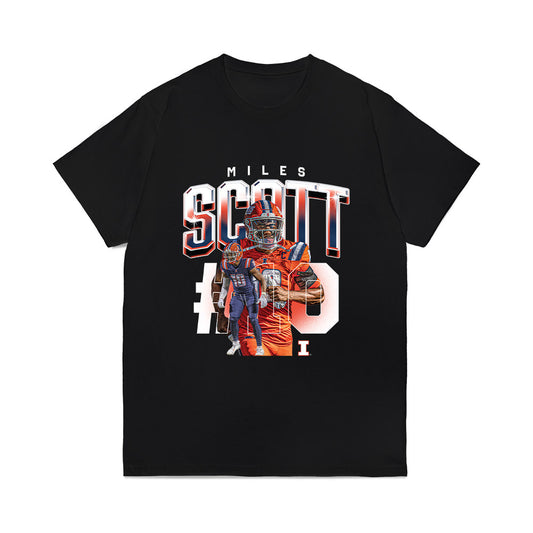 Illinois - NCAA Football : Miles Scott - Caricature Comfort Colors T-Shirt-0