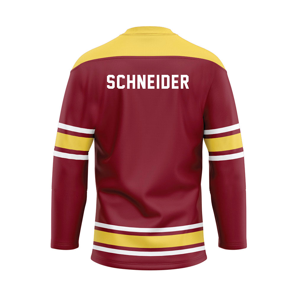 NSU - NCAA Women's Track & Field : Emma Schneider - Maroon Hockey Jersey-1