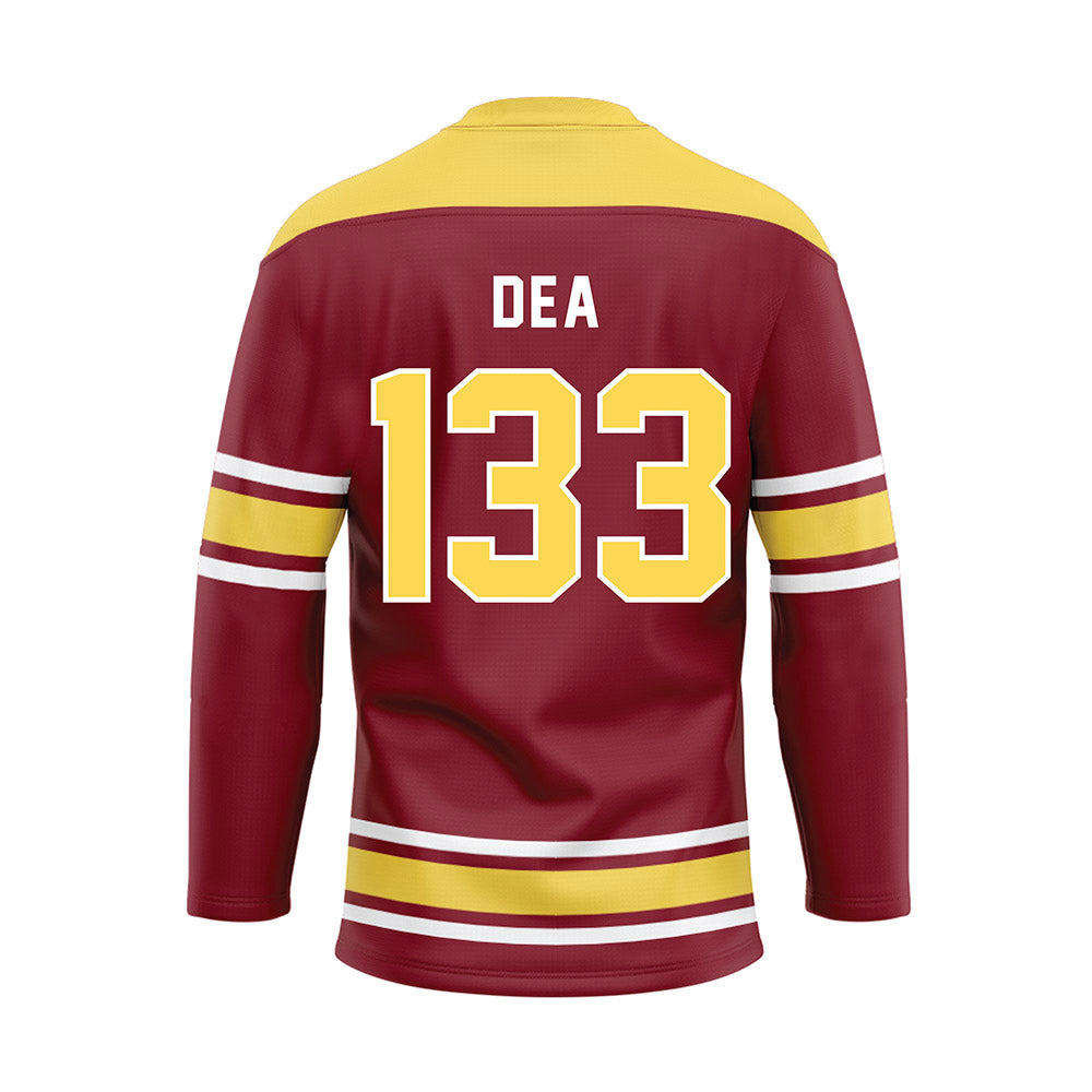 NSU - NCAA Wrestling : Harrison Dea - Maroon Hockey Jersey-1
