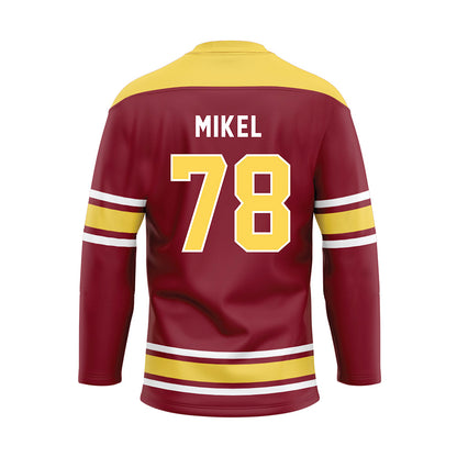 NSU - NCAA Football : Ty Mikel - Maroon Hockey Jersey-1