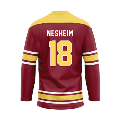 NSU - NCAA Women's Volleyball : Linnea Nesheim - Maroon Hockey Jersey-1