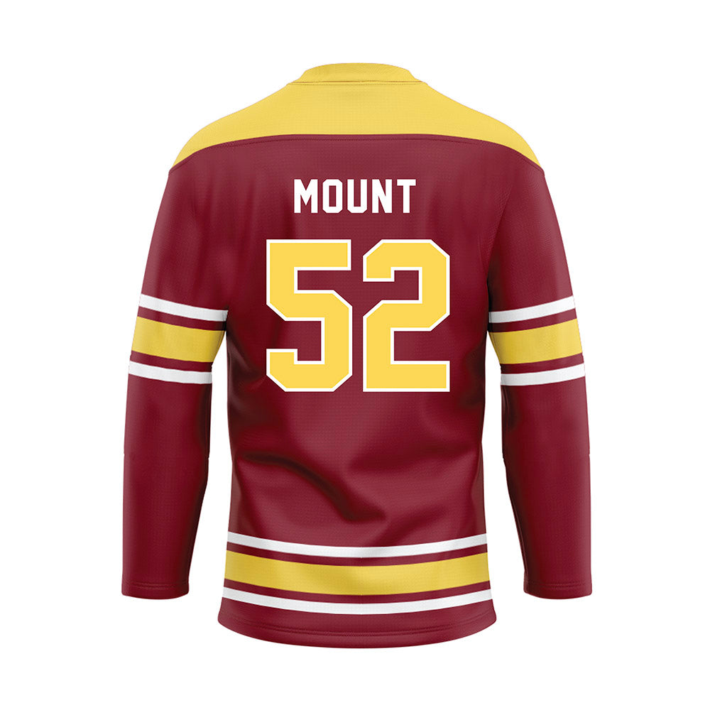 NSU - NCAA Football : Matthew Mount - Maroon Hockey Jersey-1