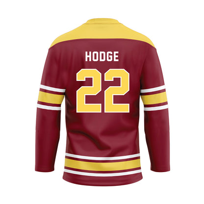 NSU - NCAA Football : Dreavin Hodge - Maroon Hockey Jersey-1