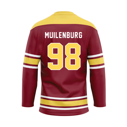 NSU - NCAA Football : Miles Muilenburg - Maroon Hockey Jersey-1