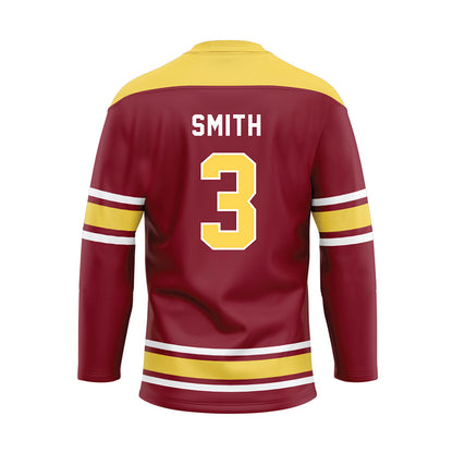NSU - NCAA Football : DJ Smith - Maroon Hockey Jersey-1