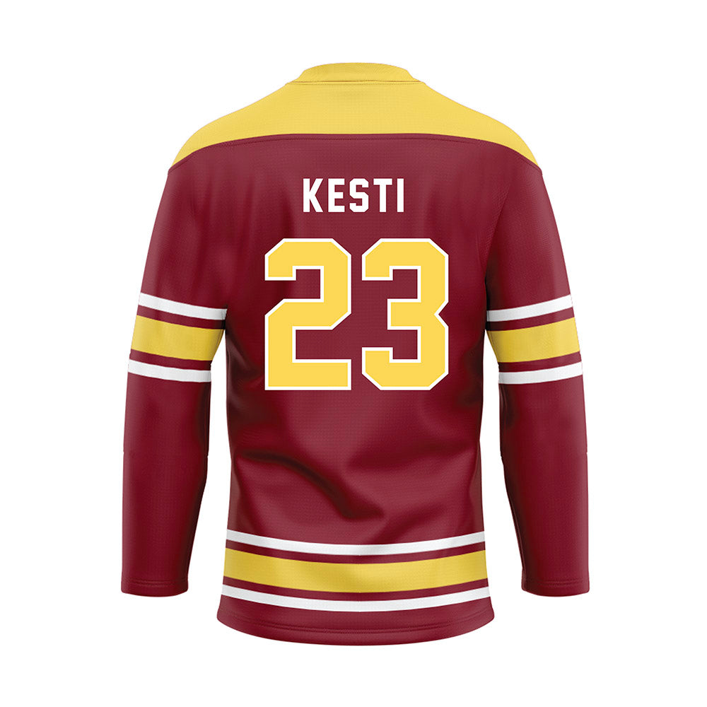 NSU - NCAA Baseball : Dalton Kesti - Maroon Hockey Jersey-1