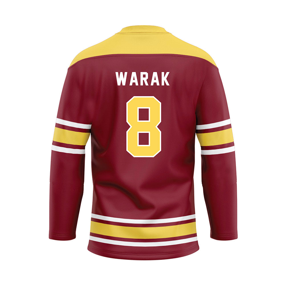 NSU - NCAA Softball : Shayla Warak - Maroon Hockey Jersey-1